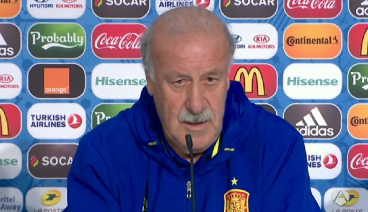 Vicente del Bosque, en rueda de prensa Vicente del Bosque, en rueda de prensa