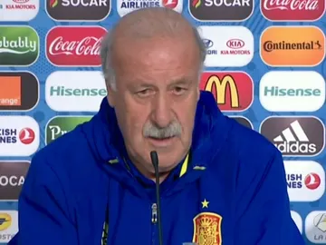 Vicente del Bosque, en rueda de prensa Vicente del Bosque, en rueda de prensa