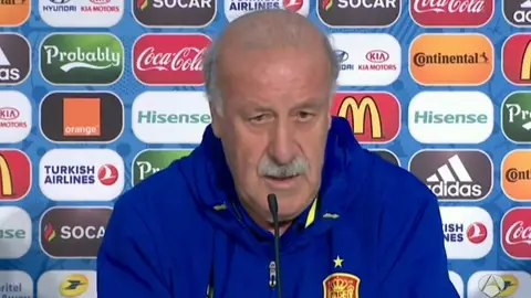 Vicente del Bosque, en rueda de prensa Vicente del Bosque, en rueda de prensa