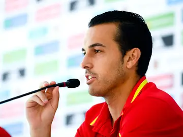 Pedro en rueda de prensa Pedro en rueda de prensa