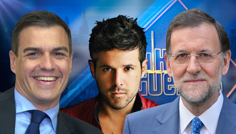 Pedro Sánchez, Mariano Rajoy y Pablo López en 'El Hormiguero 3.0'