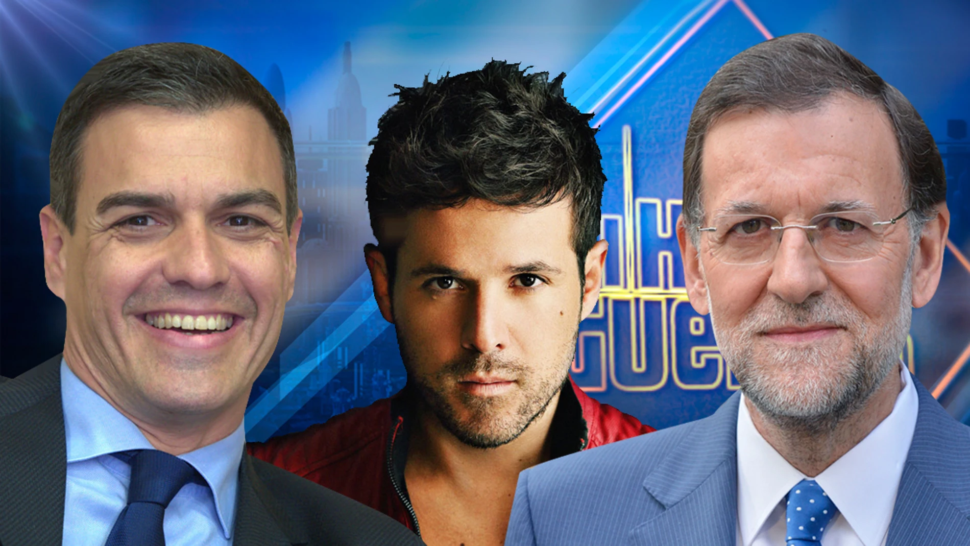 Pedro Sánchez, Mariano Rajoy y Pablo López en 'El Hormiguero 3.0'
