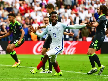 Daniel Sturridge celebra su gol ante Gales Daniel Sturridge celebra su gol ante Gales