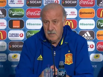 Vicente del Bosque, en rueda de prensa Vicente del Bosque, en rueda de prensa