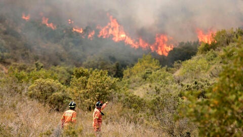 Incendio en Bolbaite, Valencia