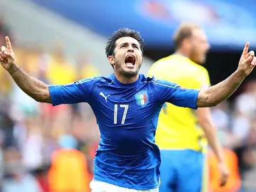 Éder celebra su gol en la Eurocopa Éder celebra su gol en la Eurocopa