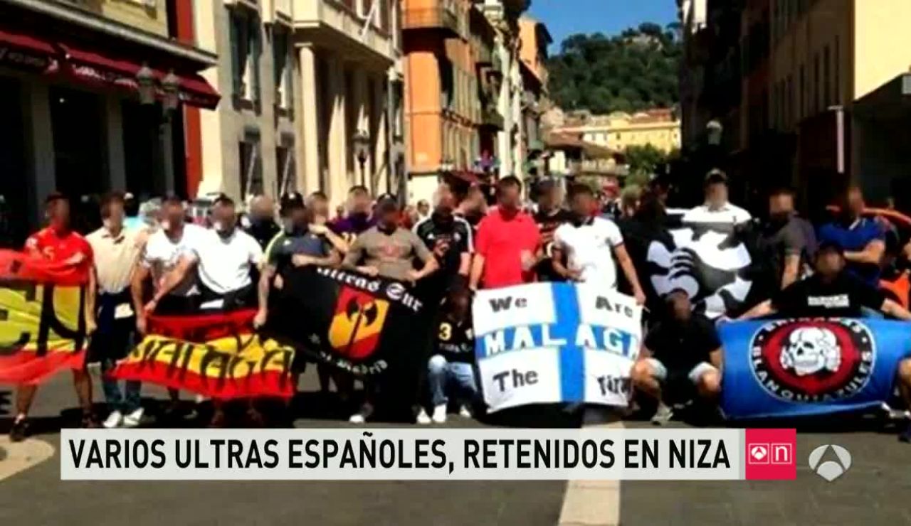 Ultras españoles detenidos en Niza Ultras españoles detenidos en Niza