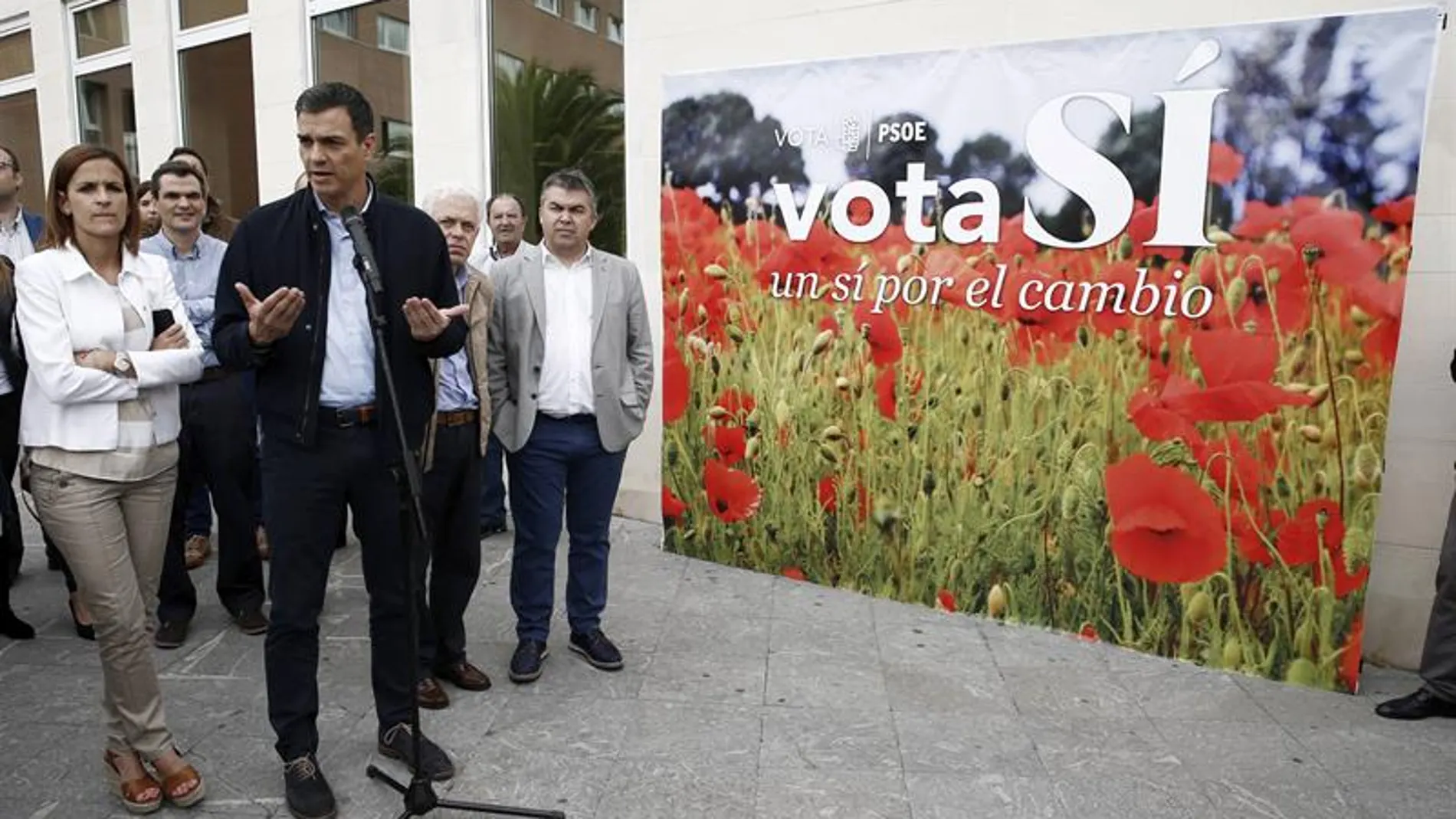 El candidato del PSOE, Pedro Sánchez El candidato del PSOE, Pedro Sánchez