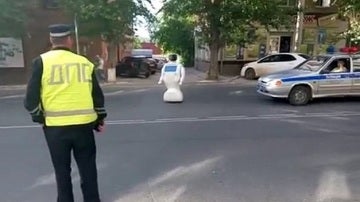 El robot ha sembrado el caos en el tráfico de la ciudad