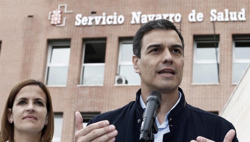 El candidato socialista a la Presidencia del Gobierno, Pedro Sánchez