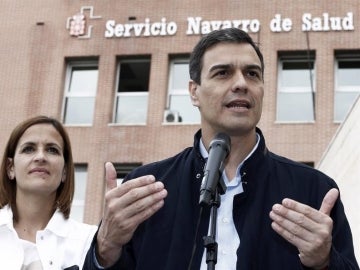 El candidato socialista a la Presidencia del Gobierno, Pedro Sánchez