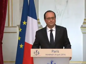 Frame 2.649833 de: Hollande pide a la UE concentrarse en lo esencial ante la prueba del "brexit" Frame 2.649833 de: Hollande pide a la UE concentrarse en lo esencial ante la prueba del "brexit"