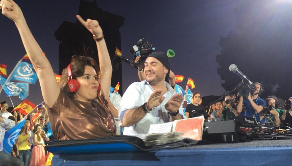 Santamaría bailando 'la gozadera'