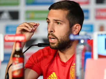 Rueda de prensa de Jordi Alba con la Selección Rueda de prensa de Jordi Alba con la Selección