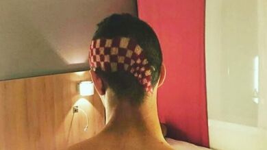 Perisic jugará ante Portugal con la bandera de Croacia teñida en el pelo