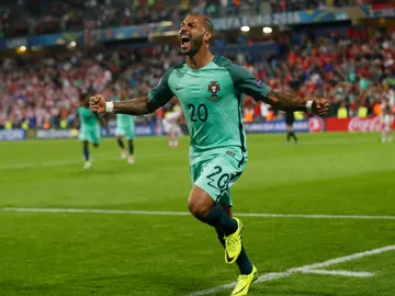 Quaresma celebra su gol ante Croacia en la prórroga Quaresma celebra su gol ante Croacia en la prórroga