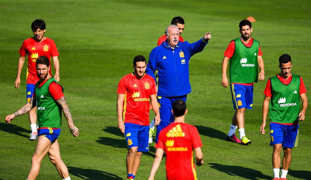 Entrenamiento de la selección española en la Isla de Ré Entrenamiento de la selección española en la Isla de Ré