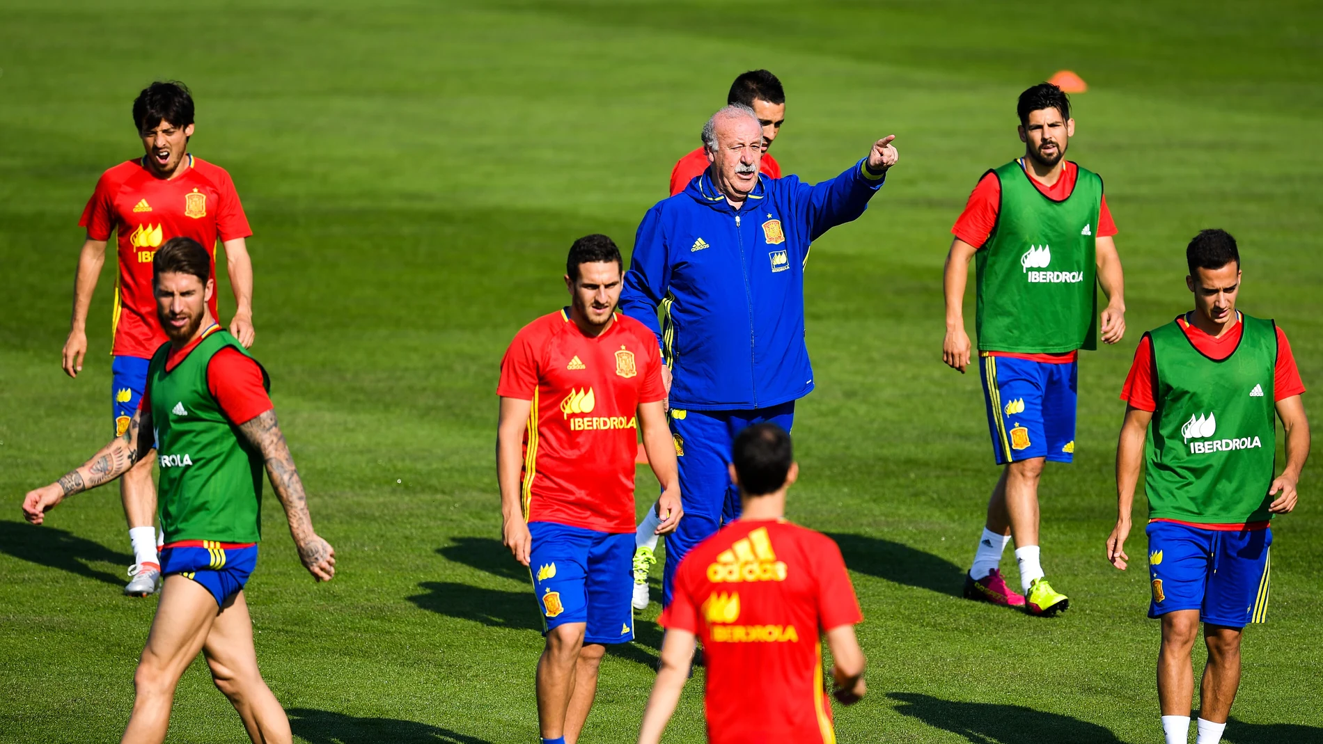 Entrenamiento de la selección española en la Isla de Ré Entrenamiento de la selección española en la Isla de Ré