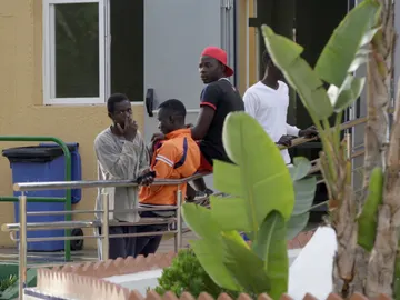 Inmigrantes subsaharianos en el CETI de Melilla Inmigrantes subsaharianos en el CETI de Melilla