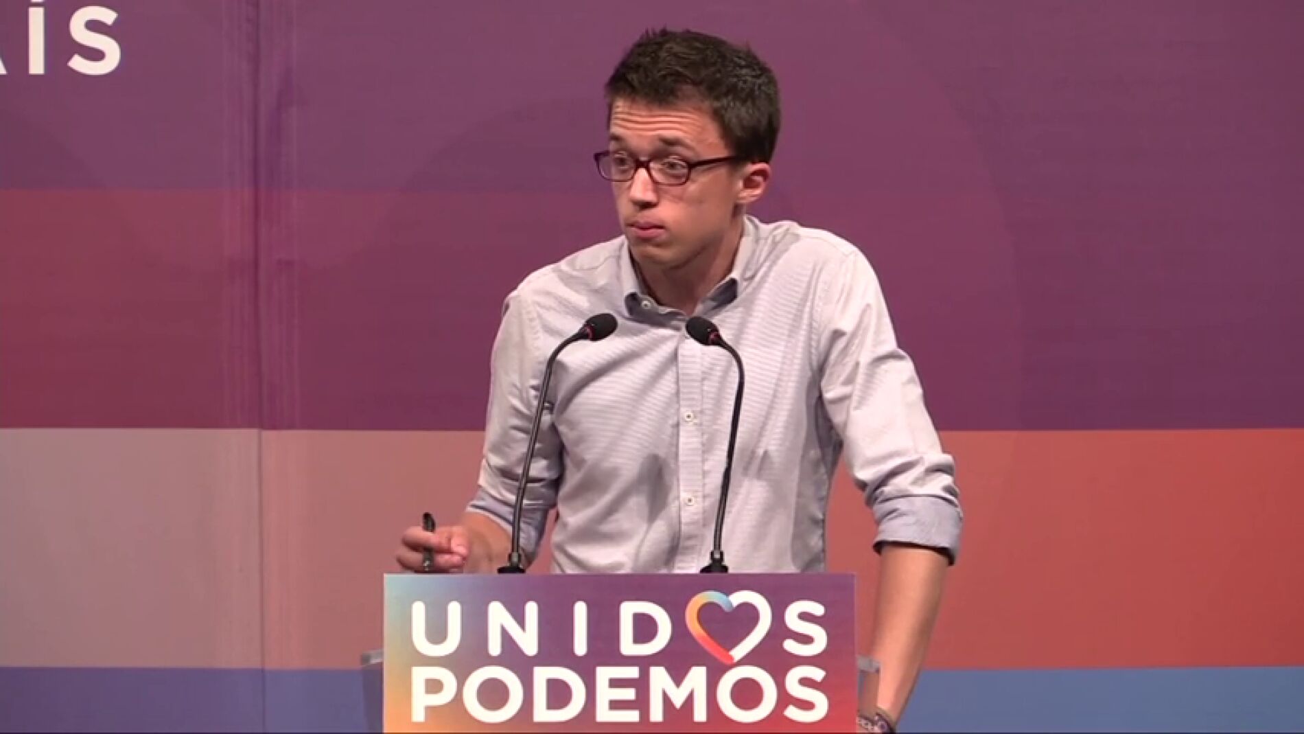 Frame 3.640793 de: I&ntilde;igo Errej&oacute;n reconoce que "no son unos buenos resultados para Unidos Podemos"