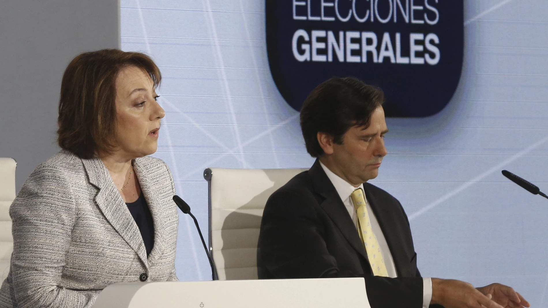 La secretaria de Estado de Comunicación, Carmen Martínez Castro, y el subsecretario de Interior, Luis Aguilera La secretaria de Estado de Comunicación, Carmen Martínez Castro, y el subsecretario de Interior, Luis Aguilera