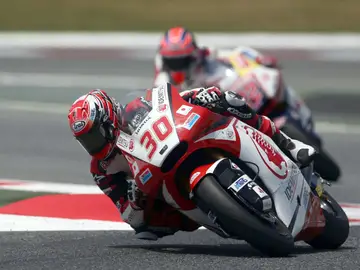 El piloto japonés de Moto2 Takaaki Nakagami El piloto japonés de Moto2 Takaaki Nakagami