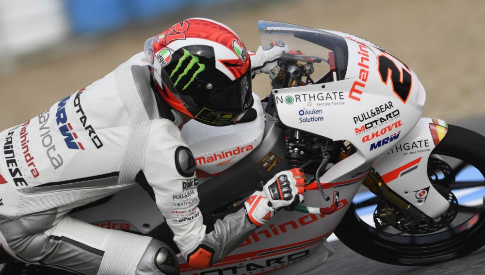 Bagnaia, en su moto