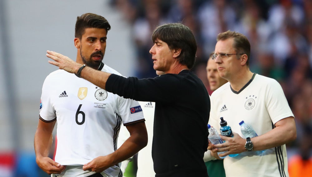 Joachim Löw, durante el Alemania-Eslovaquia