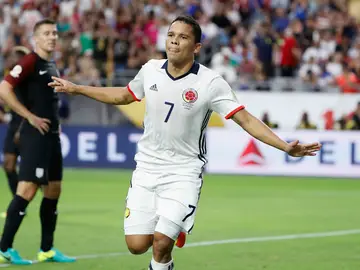 Bacca celebra un gol ante EEUU Bacca celebra un gol ante EEUU