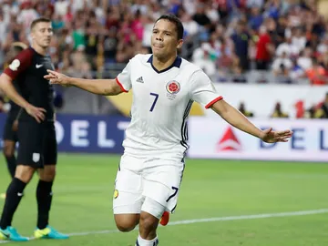 Bacca celebra un gol ante EEUU Bacca celebra un gol ante EEUU