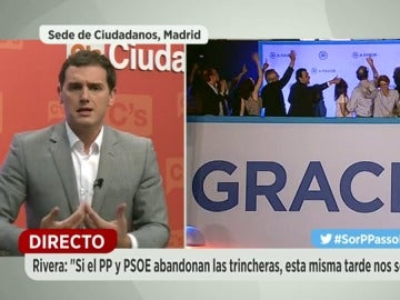 Frame 409.08172 de: Rivera: "Para que apoyemos al PP Rajoy tiene que abandonar el sillón de la presidencia"