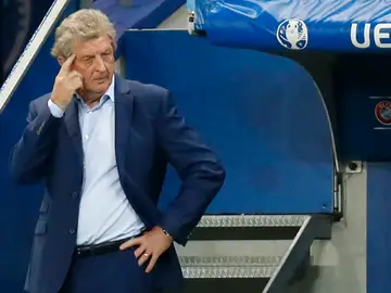 Roy Hodgson, en el partido ante Islandia Roy Hodgson, en el partido ante Islandia