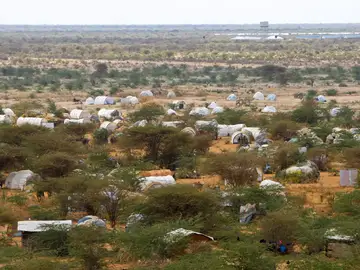 Vista del campo de refugiados de Dadaab, al noreste de Kenia Vista del campo de refugiados de Dadaab, al noreste de Kenia