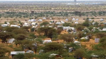 Vista del campo de refugiados de Dadaab, al noreste de Kenia