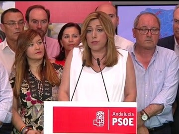Frame 6.848238 de: Susana Díaz: “Nos ha restado credibilidad la hipótesis de que pudiéramos alcanzar el gobierno mediante un acuerdo con Podemos”