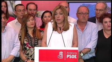 Frame 6.848238 de: Susana Díaz: “Nos ha restado credibilidad la hipótesis de que pudiéramos alcanzar el gobierno mediante un acuerdo con Podemos”