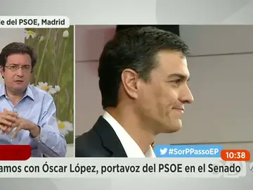 Frame 168.538237 de: Óscar López, ambiguo sobre la posición de los socialistas: "El PSOE no se presenta para que gobierne el PP" Frame 168.538237 de: Óscar López, ambiguo sobre la posición de los socialistas: "El PSOE no se presenta para que gobierne el PP"