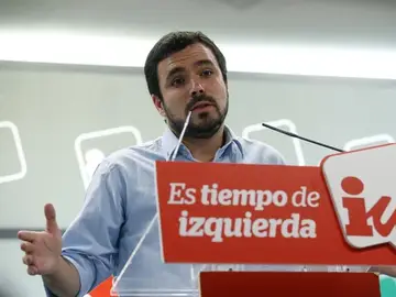 El coordinador federal de IU, Alberto Garzón El coordinador federal de IU, Alberto Garzón