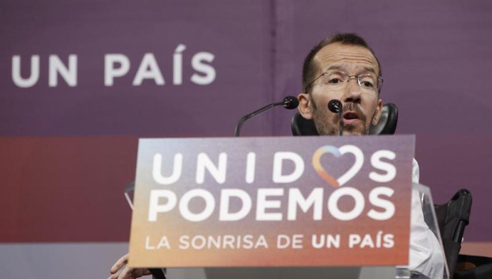 El secretario de Organización de Podemos, Pablo Echenique