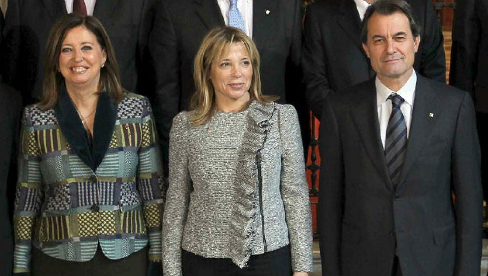 Irene Rigau, Joana Ortega y Artur Mas