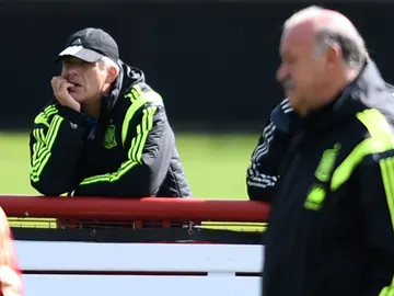 Ángel María Villar, junto a Vicente del Bosque Ángel María Villar, junto a Vicente del Bosque