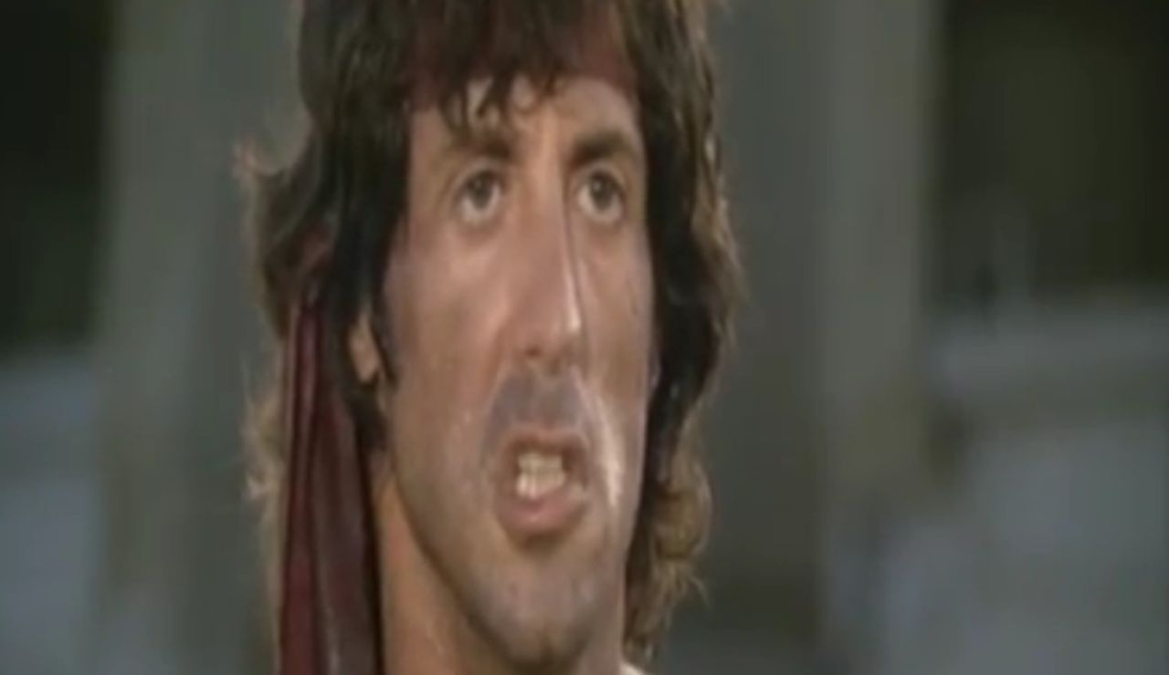 Un momento de la película Rambo Un momento de la película Rambo