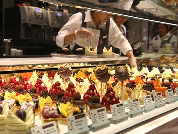 Mostrador de la pastelería del Bellagio Mostrador de la pastelería del Bellagio