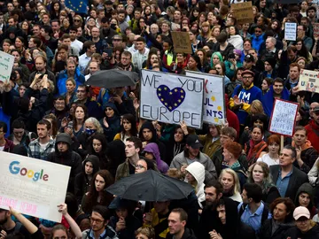 Manifestación contra el 'brexit' en Londres Manifestación contra el 'brexit' en Londres