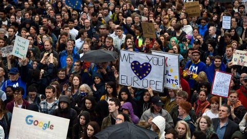 Manifestaci&oacute;n contra el 'brexit' en Londres