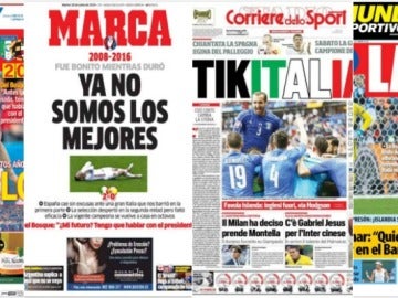 La prensa, crítica con España tras su eliminación de la Eurocopa