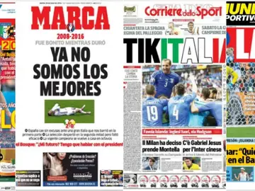La prensa, crítica con España tras su eliminación de la Eurocopa La prensa, crítica con España tras su eliminación de la Eurocopa