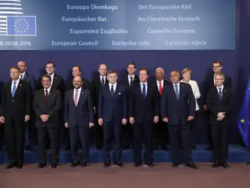 Los líderes europeos en el Consejo Europeo de Bruselas Los líderes europeos en el Consejo Europeo de Bruselas