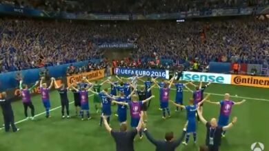 La espectacular celebración de Islandia tras pasar a cuartos de la Eurocopa