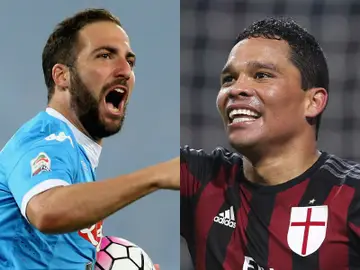 Gonzalo Higuaín y Carlos Bacca, objetivos del Atlético de Madrid Gonzalo Higuaín y Carlos Bacca, objetivos del Atlético de Madrid